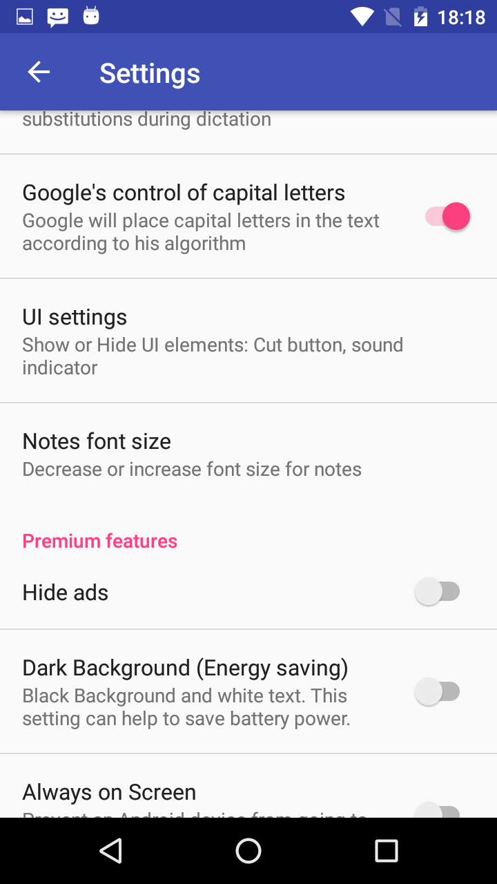 Capture d'écran de l'application Voice Notebook 5