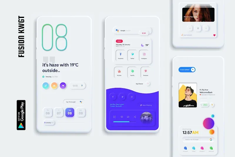 Capture d'écran FusiOn for KWGT 2