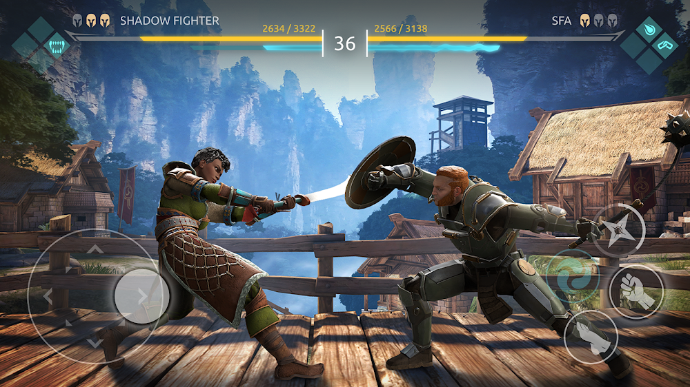Tangkapan layar permainan Shadow Fight 4: Arena 2
