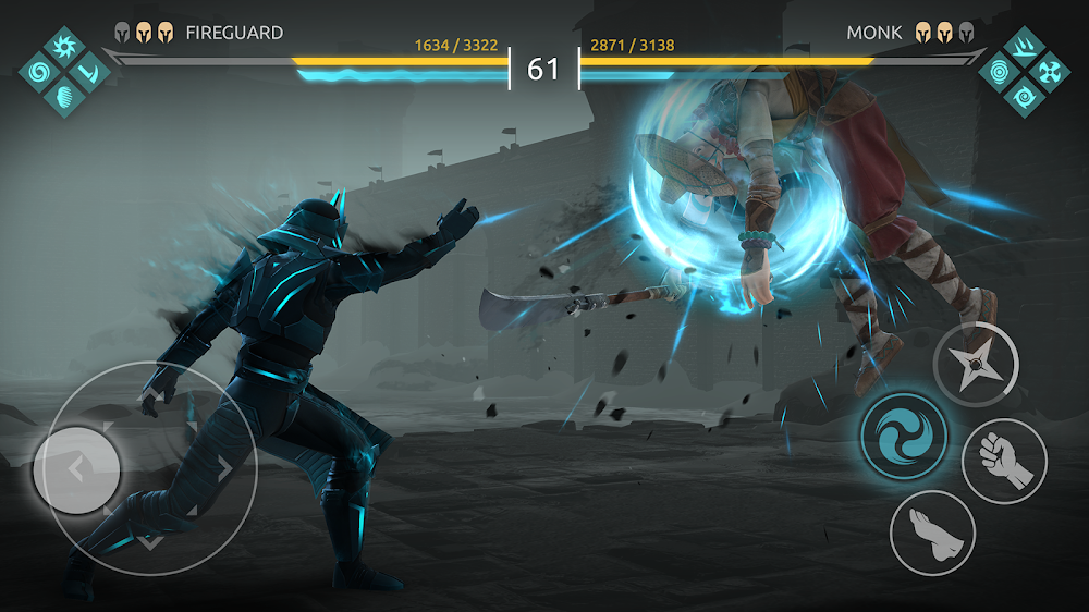 Tangkapan layar permainan Shadow Fight 4: Arena 4