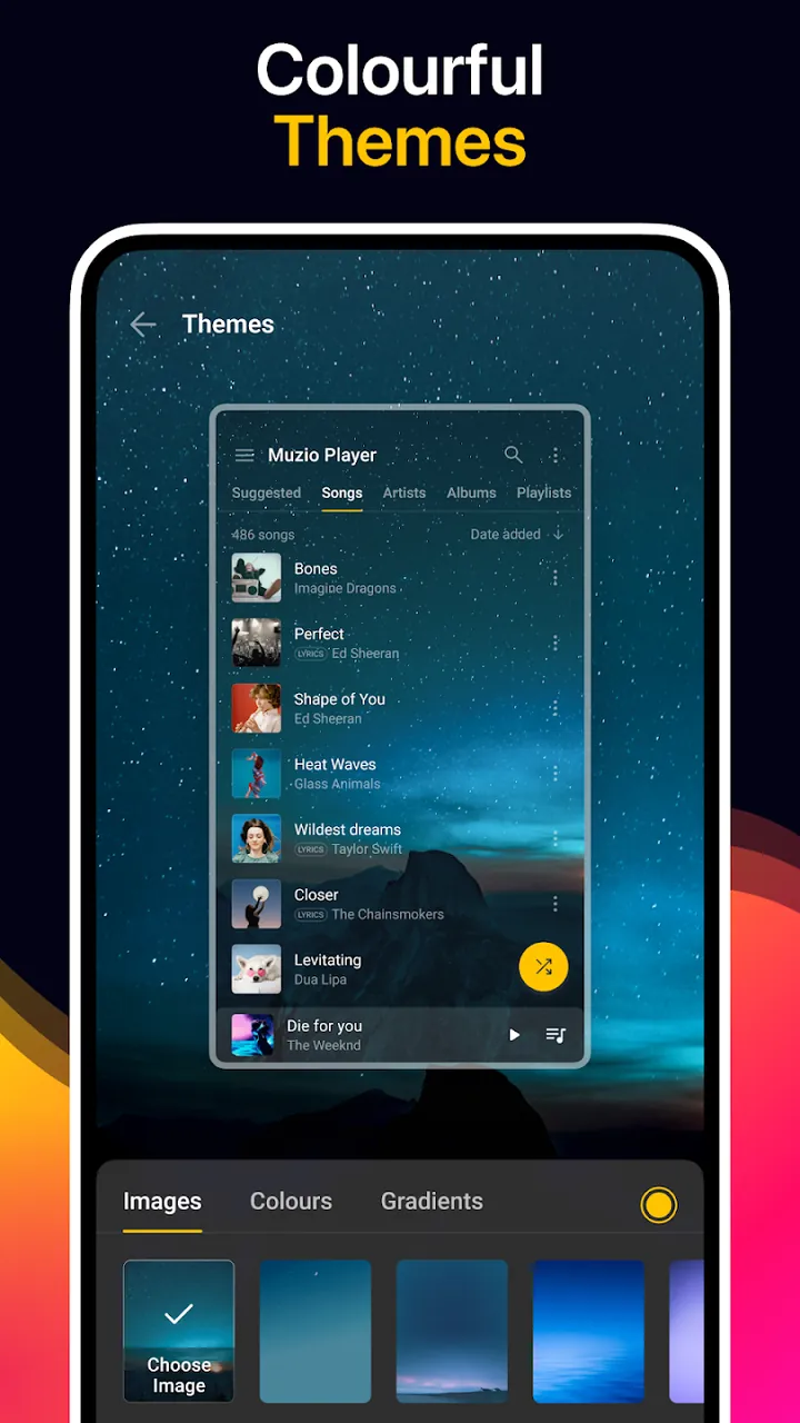 Interface utilisateur Muzio Player 8
