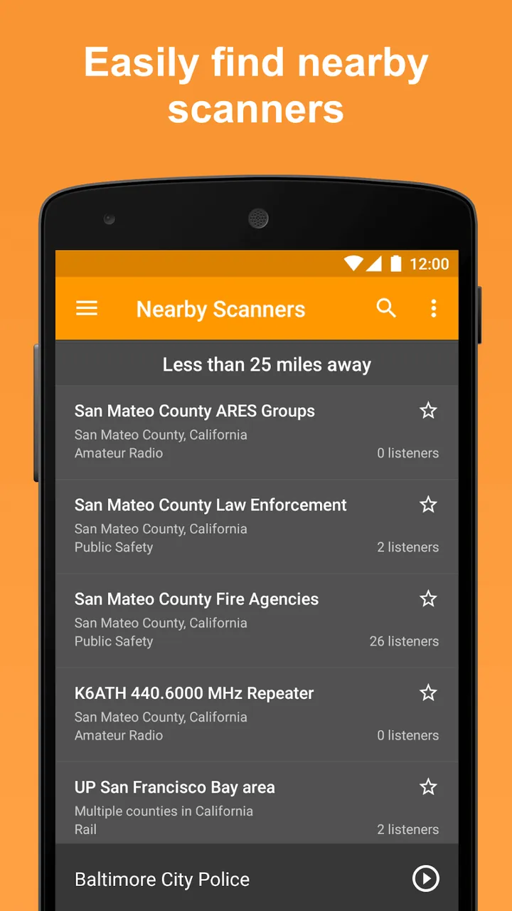 Capture d'écran 3 de Scanner Radio - Police Scanner
