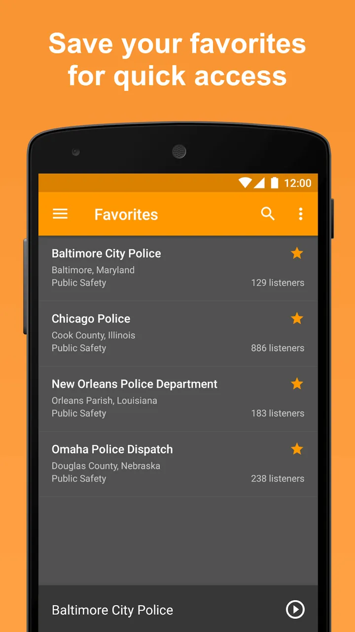 Capture d'écran 7 de Scanner Radio - Police Scanner