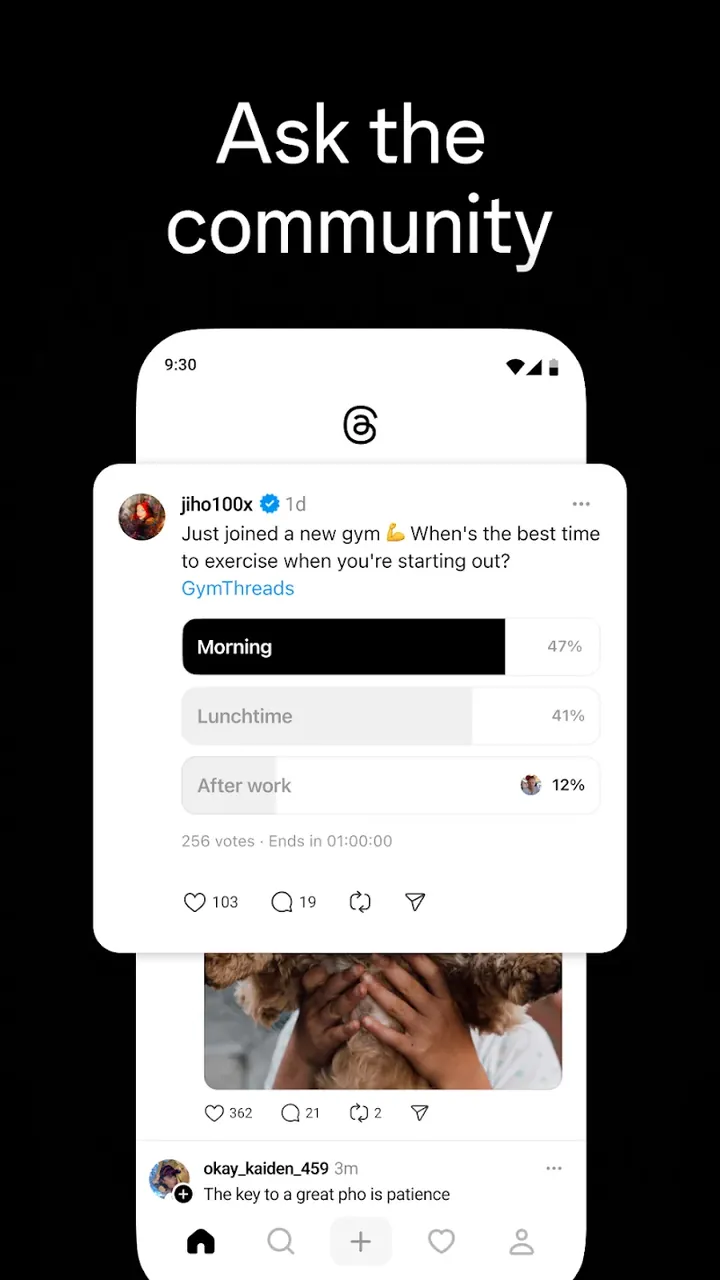 Capture d'écran de l'application Threads 2