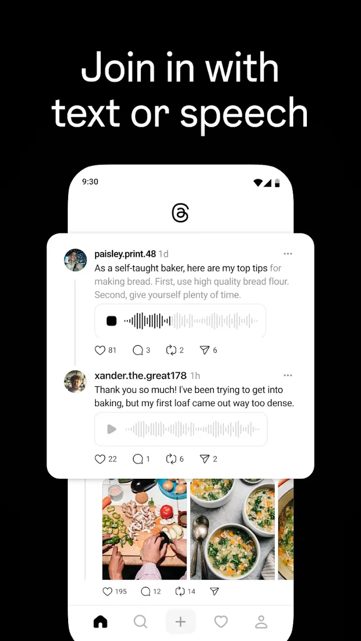 Capture d'écran de l'application Threads 4