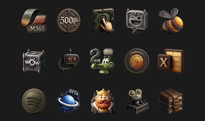 Capture d'écran 3 de Goth - Icon Pack