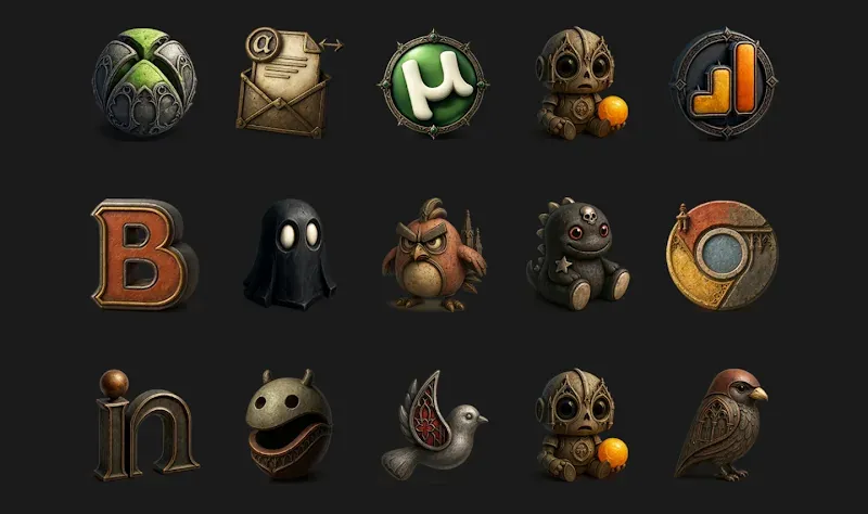 Capture d'écran 4 de Goth - Icon Pack