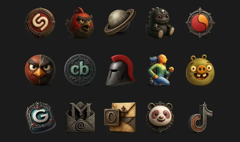 Capture d'écran 5 de Goth - Icon Pack