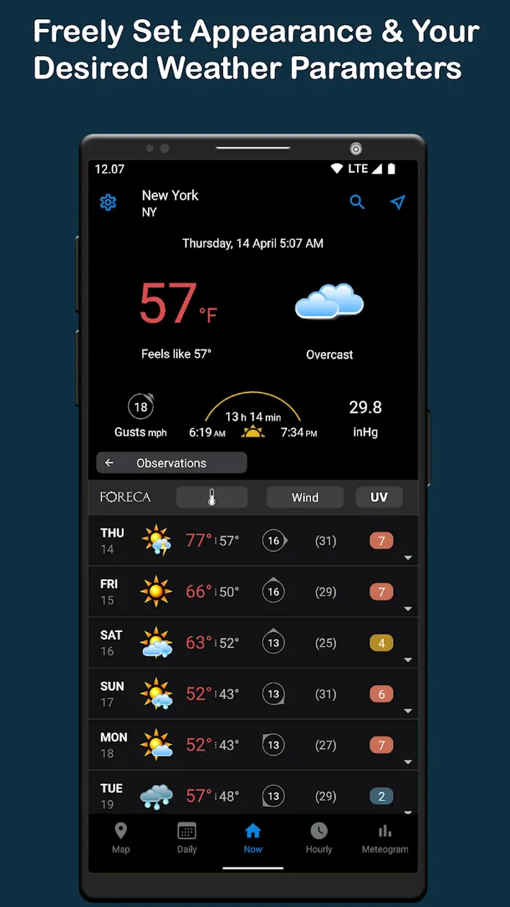Capture d'écran Foreca Weather & Radar 3
