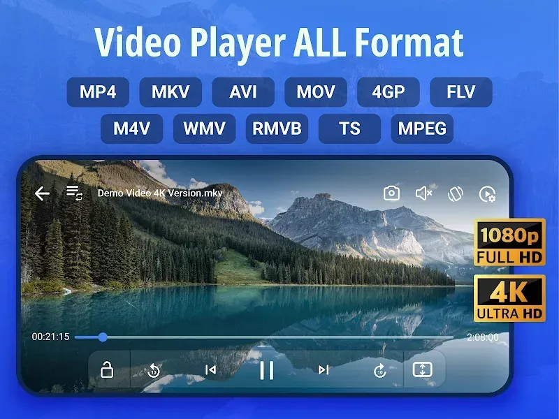 Aperçu de l'application Arc Player 2