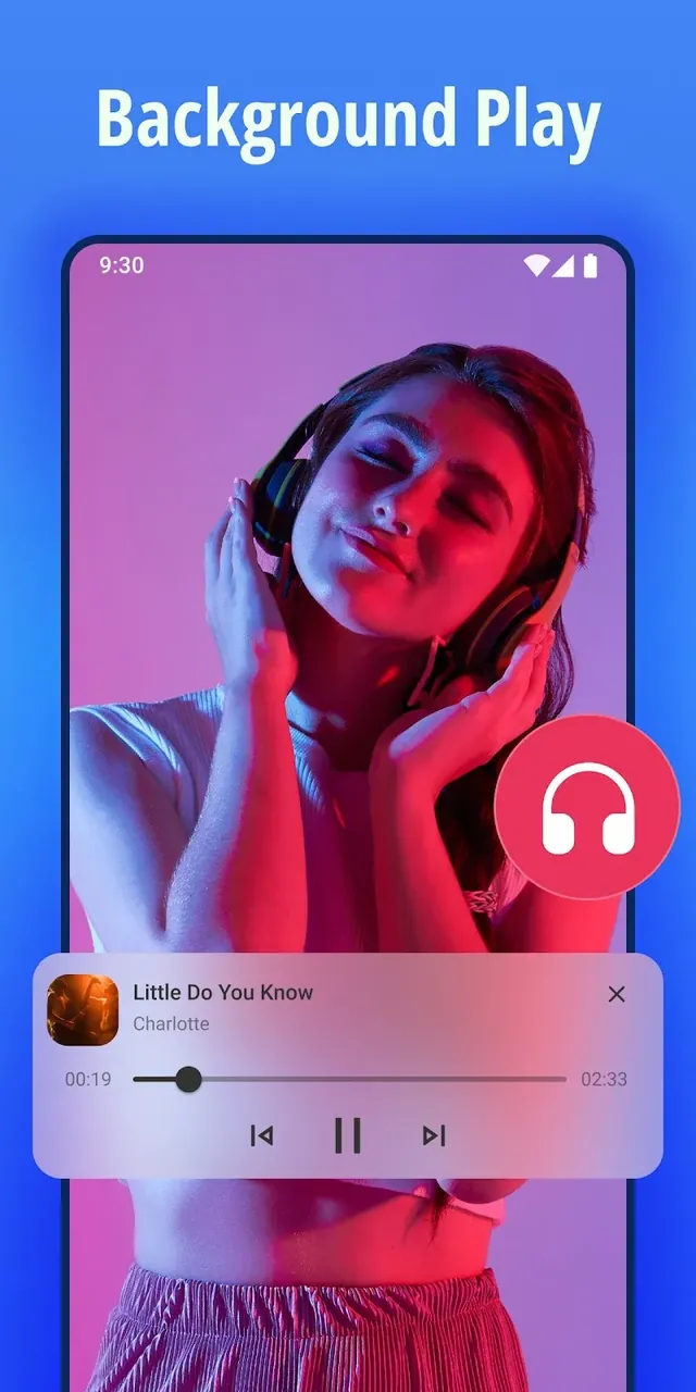 Aperçu de l'application Arc Player 5