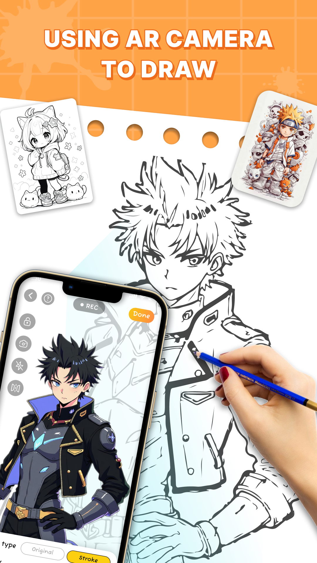 Draw Anime: AR Sketch App capture d'écran 1