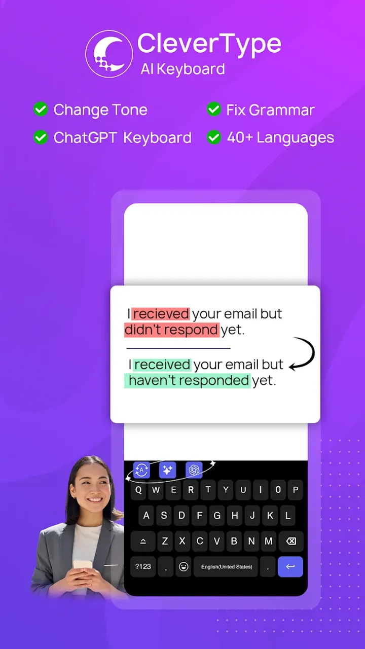 CleverType AI Keyboard screenshot preview 2