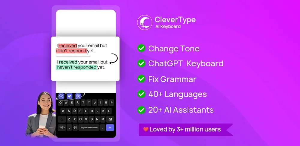 CleverType AI Keyboard screenshot preview 1