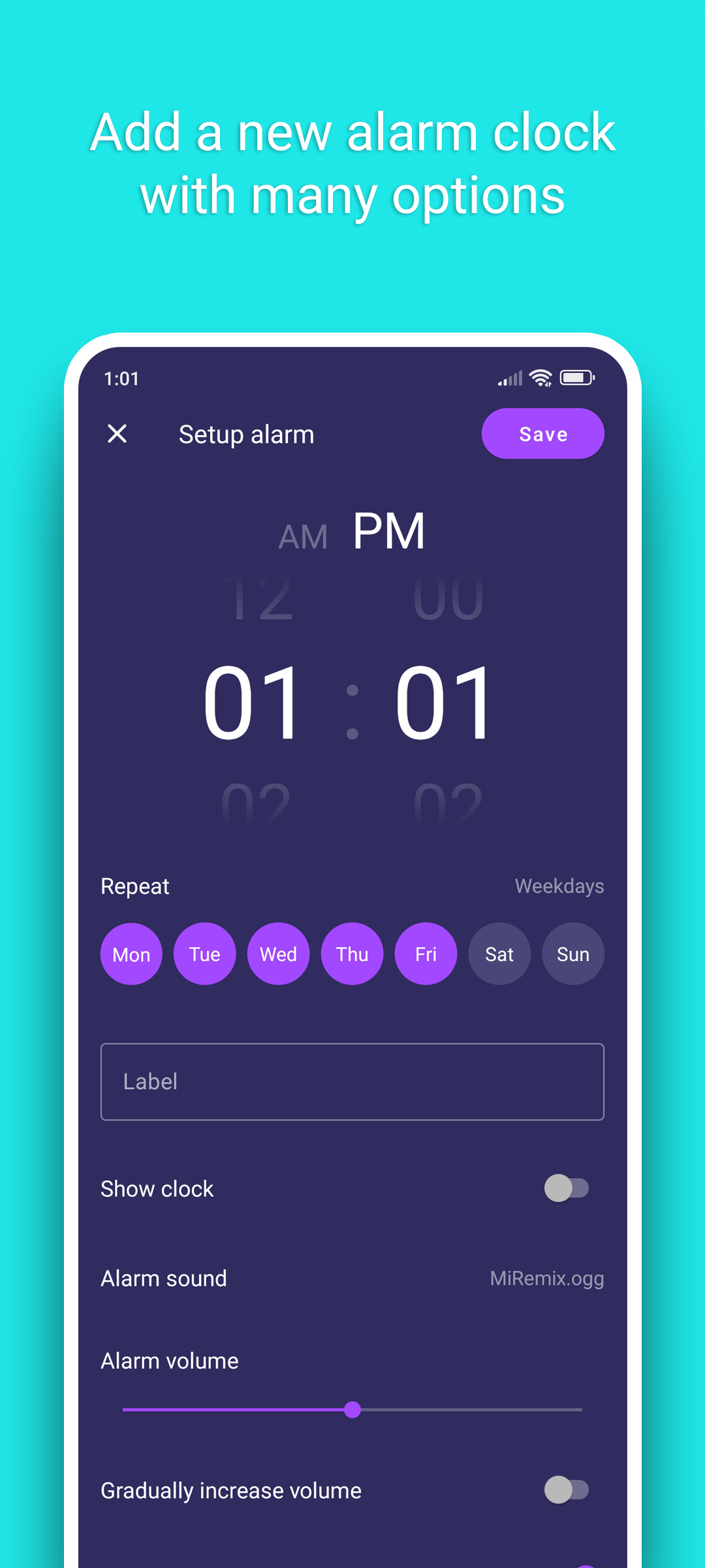 Capture d'écran Smart Alarm Clock 1