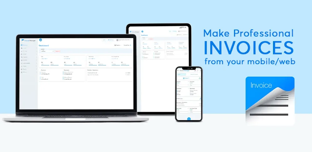 Capture d'écran 1 de l'application Simple Invoice Manager