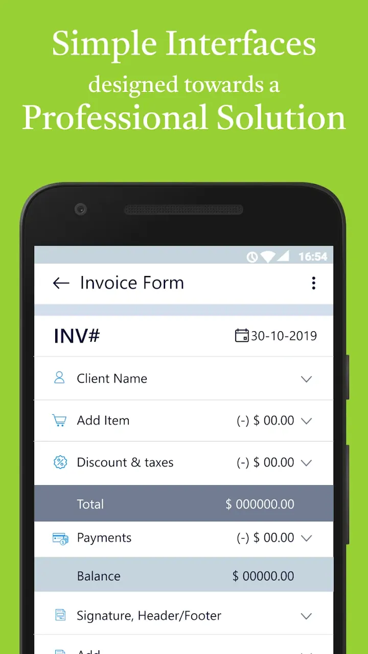 Capture d'écran 4 de l'application Simple Invoice Manager