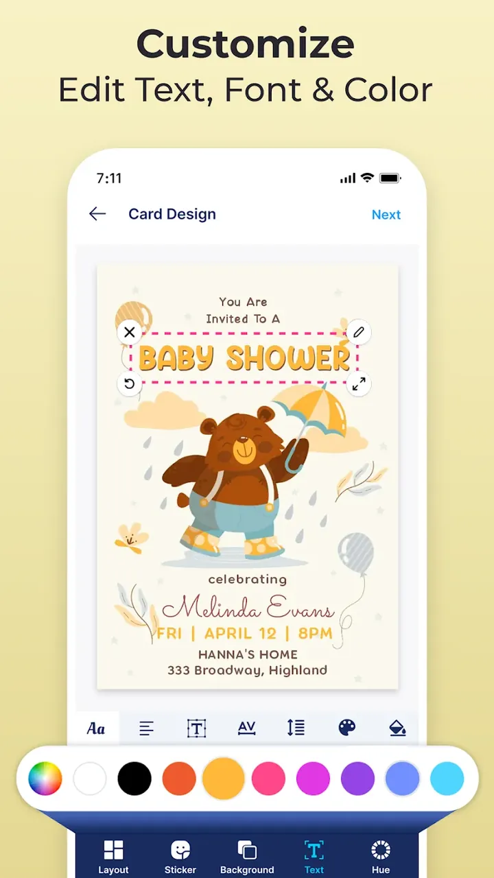 Aperçu 4 de Invitation Maker & Card Design