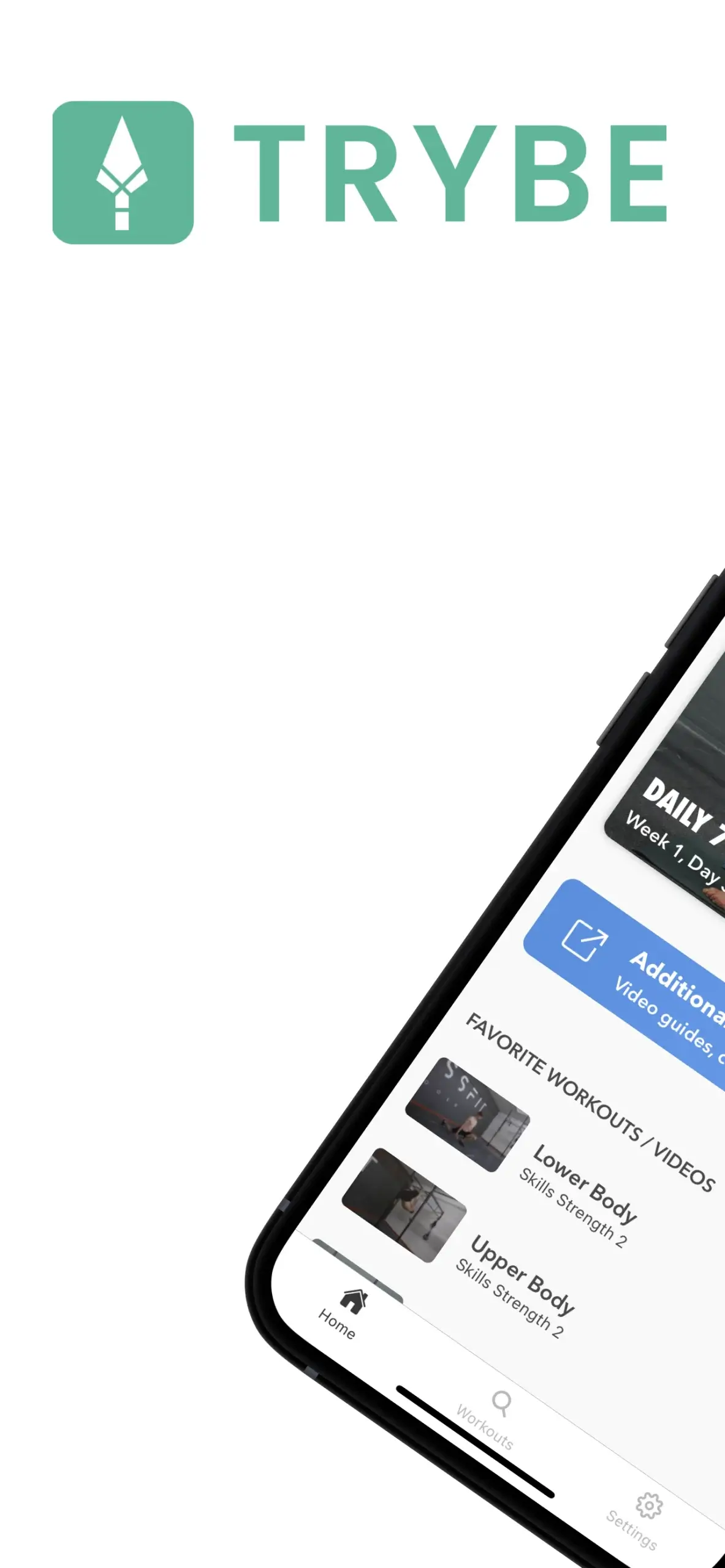 Aperçu de l'application Trybe - Workout Programs & Log 5
