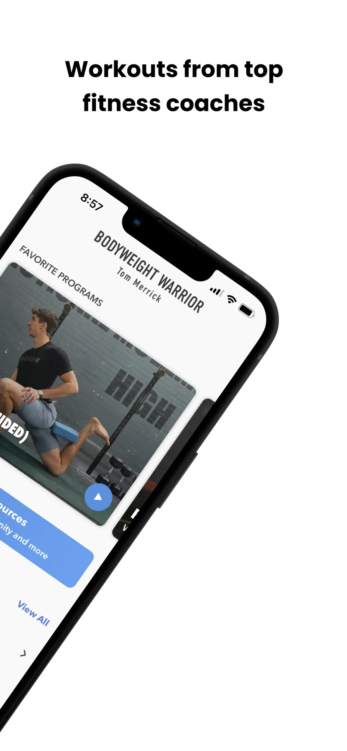 Aperçu de l'application Trybe - Workout Programs & Log 2
