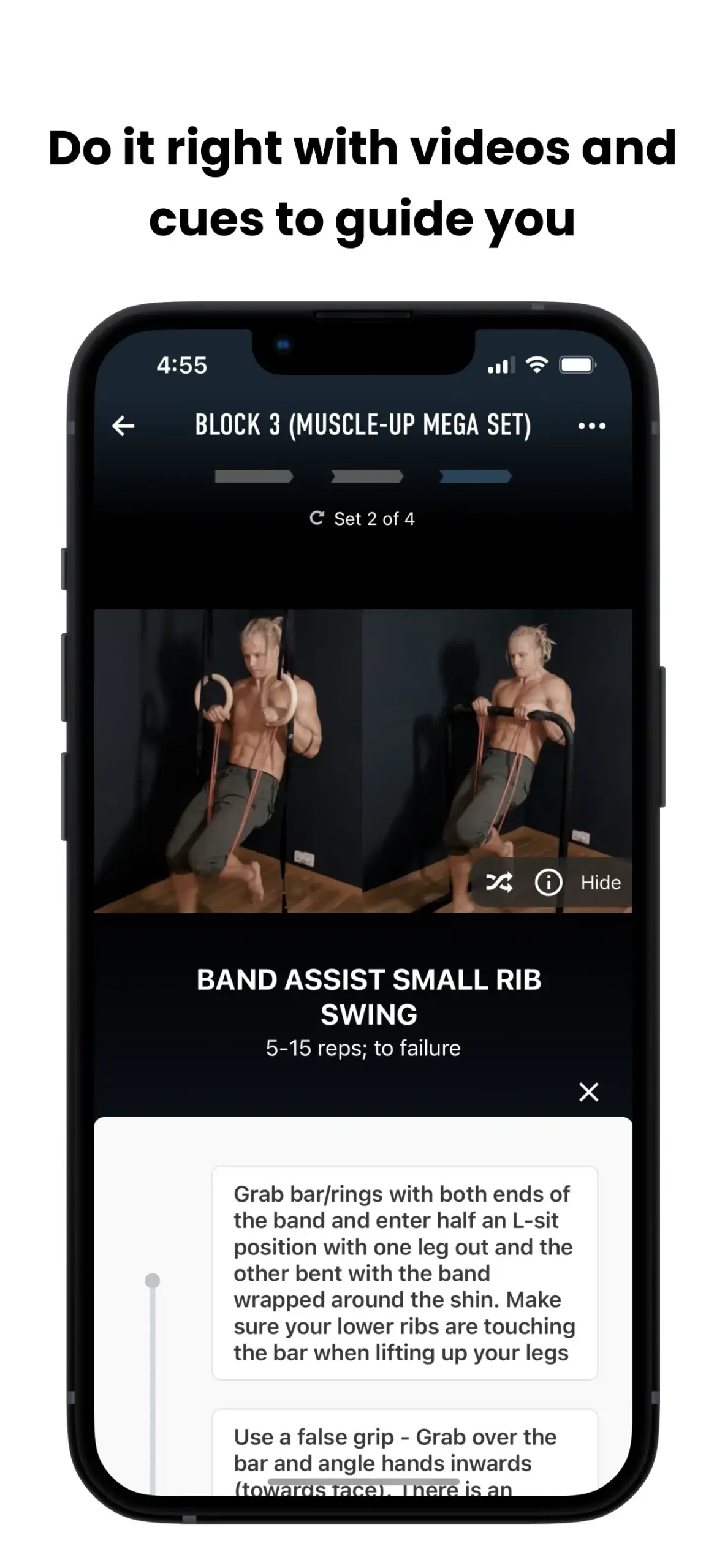 Aperçu de l'application Trybe - Workout Programs & Log 1