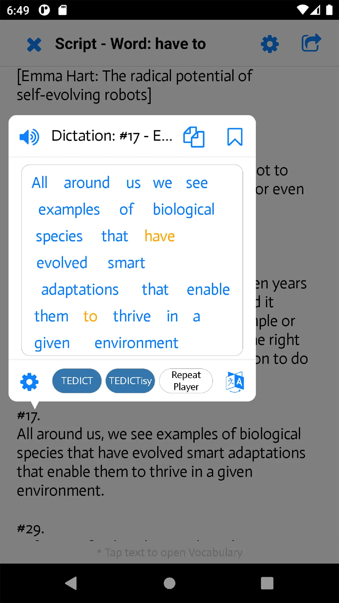 TEDICT capture d'écran 5