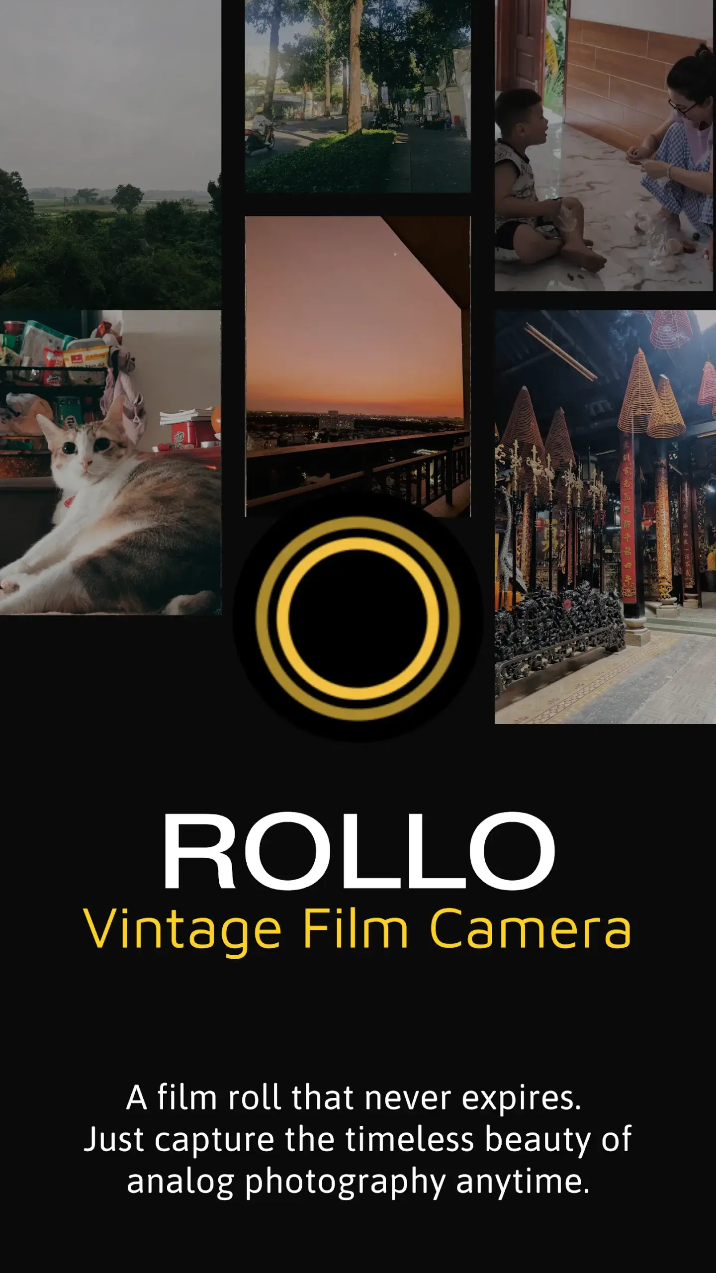 Aperçu 1 de l'application ROLLO – Vintage Film Camera