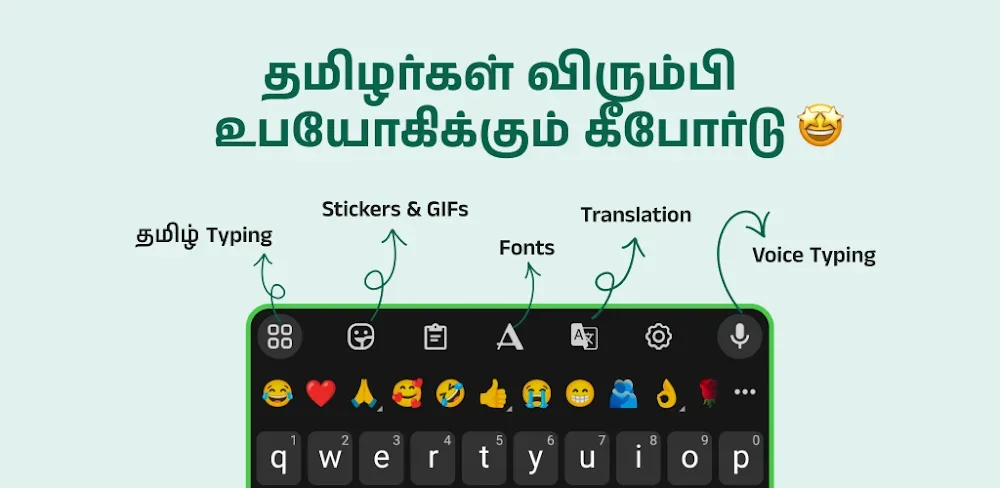 Capture d'écran 1 de Desh Tamil Keyboard