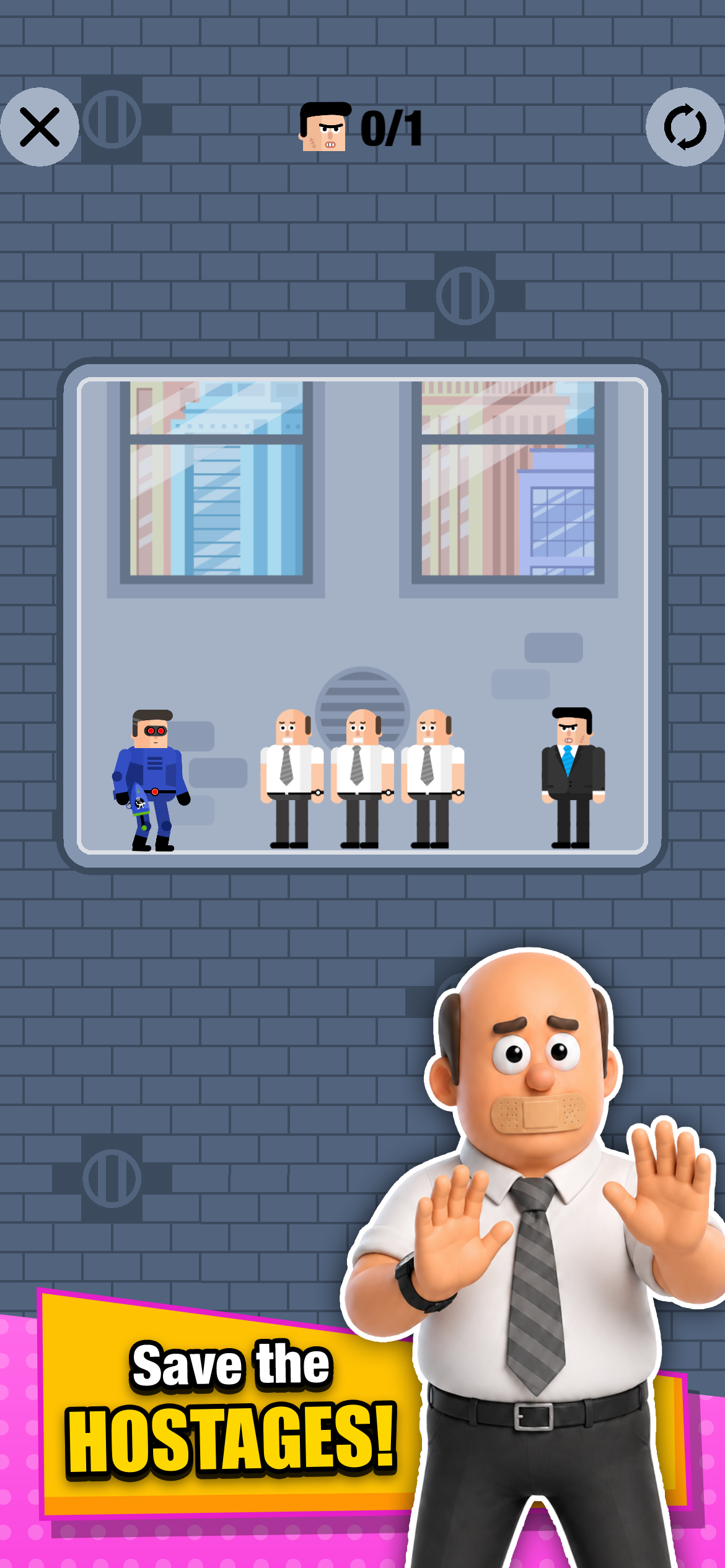 Mr Bullet 2 - Guns & Portals gameplay screenshot 3