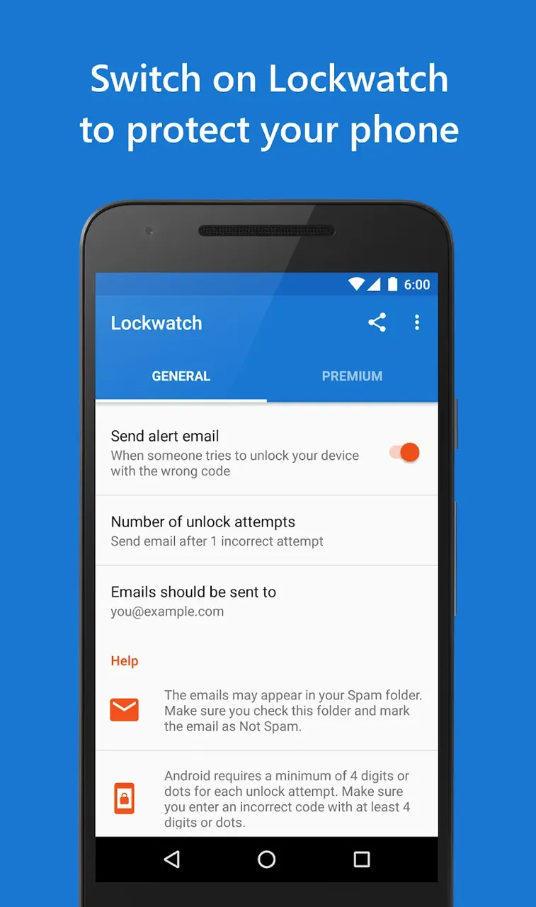 Capture d'écran Lockwatch 2