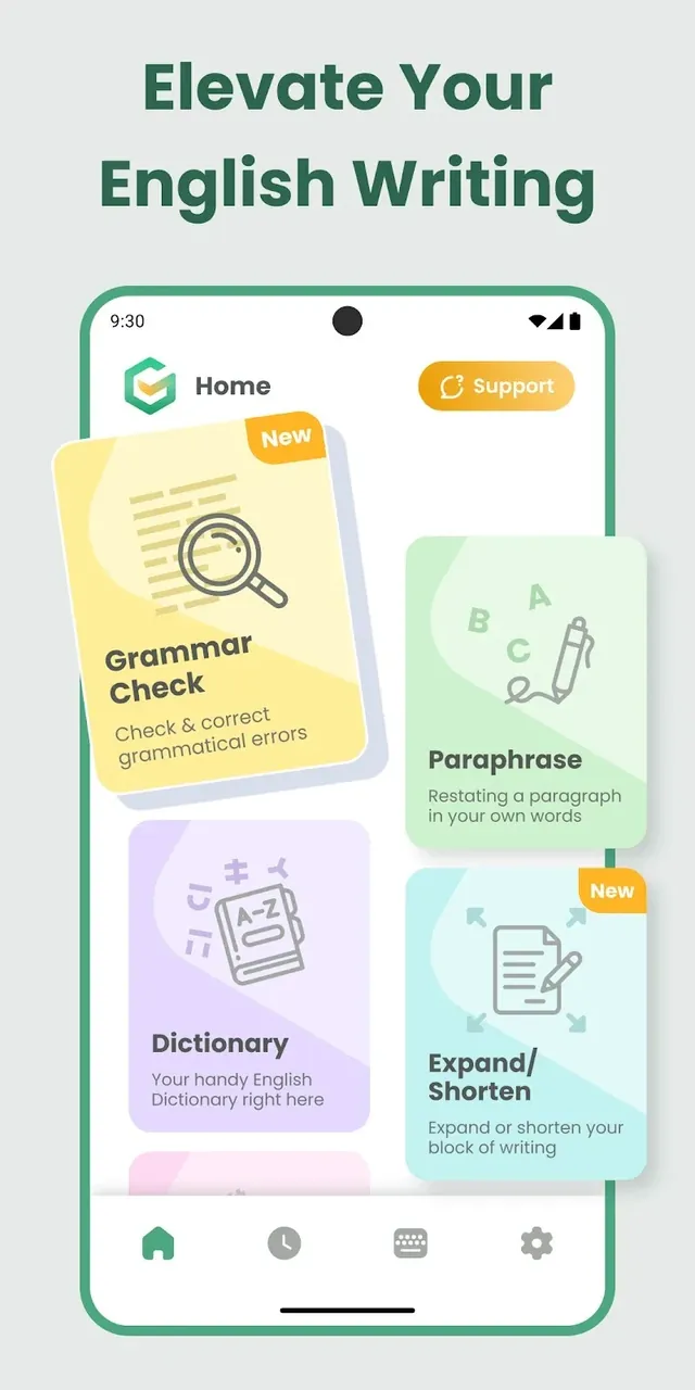 Glance: AI Grammar & Writing capture d'écran 3