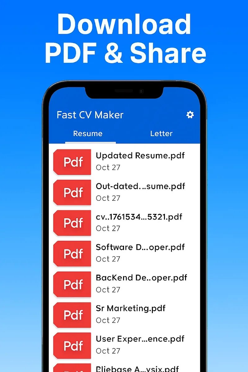 Capture d'écran 5 de Fast CV Maker