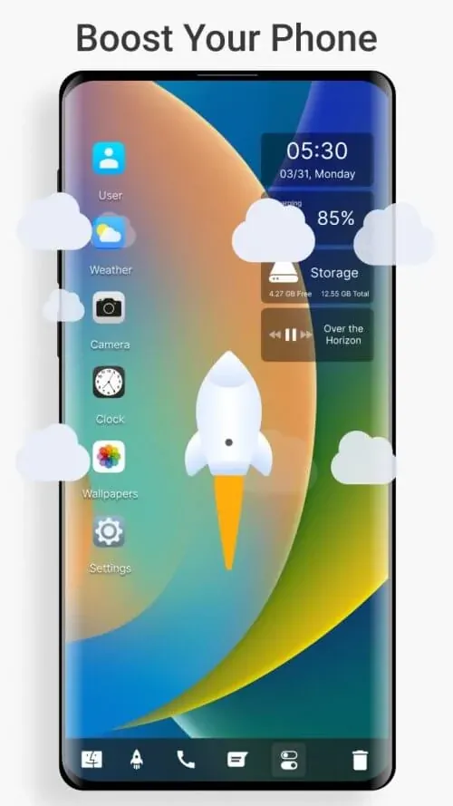 Launcher OS 2026 Screenshot 3: Antarmuka Pengaturan