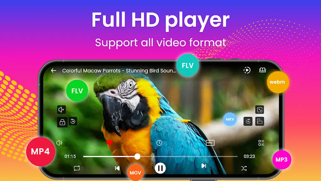 Capture d'écran de l'application wTuber 3