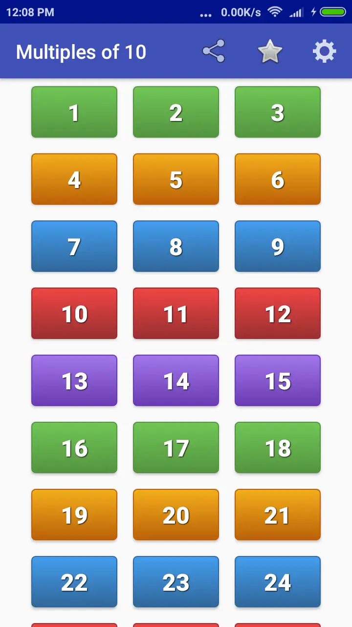 Maths Multiplication Tables capture d'écran 1