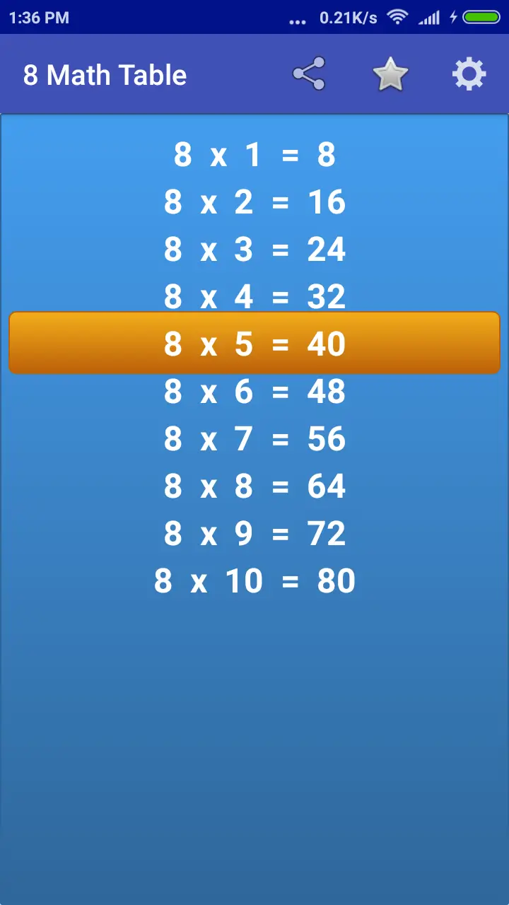 Maths Multiplication Tables capture d'écran 2
