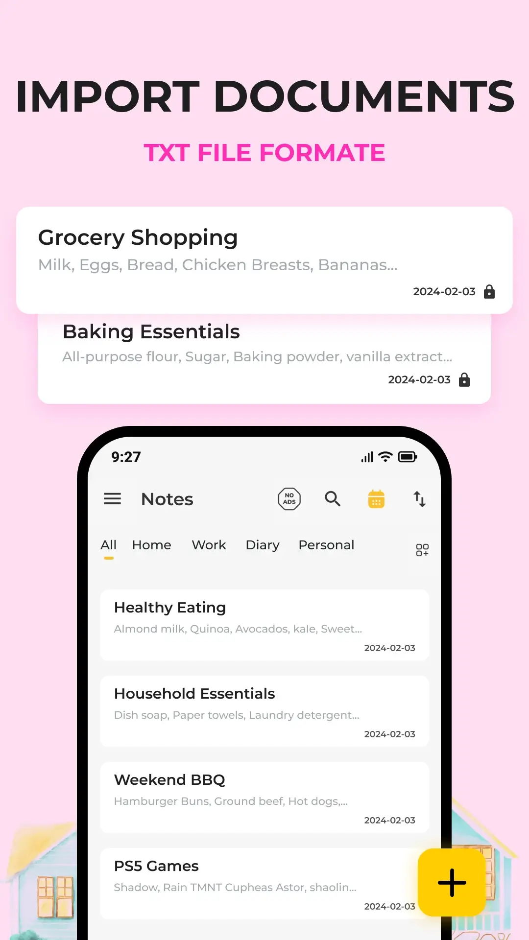 Capture d'écran 5 de l'application Notes : Bloc-notes et listes de tâches