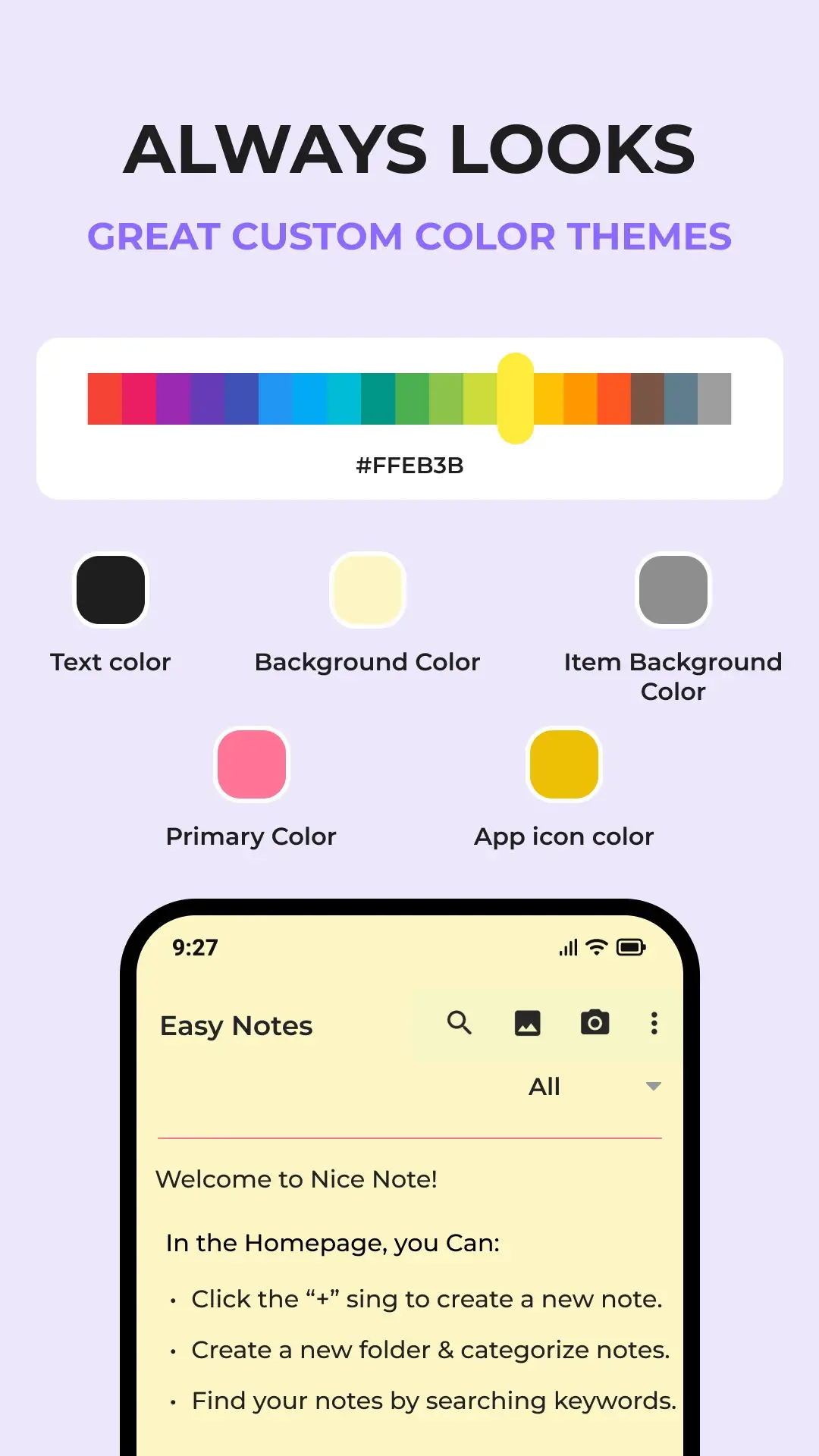 Capture d'écran 3 de l'application Notes : Bloc-notes et listes de tâches