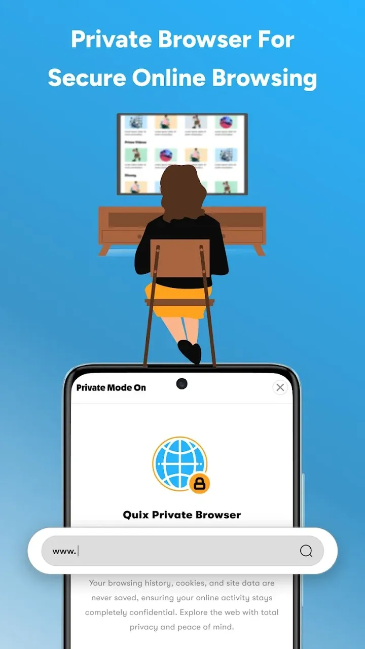 Capture d'écran de l'application QuixVPN 6