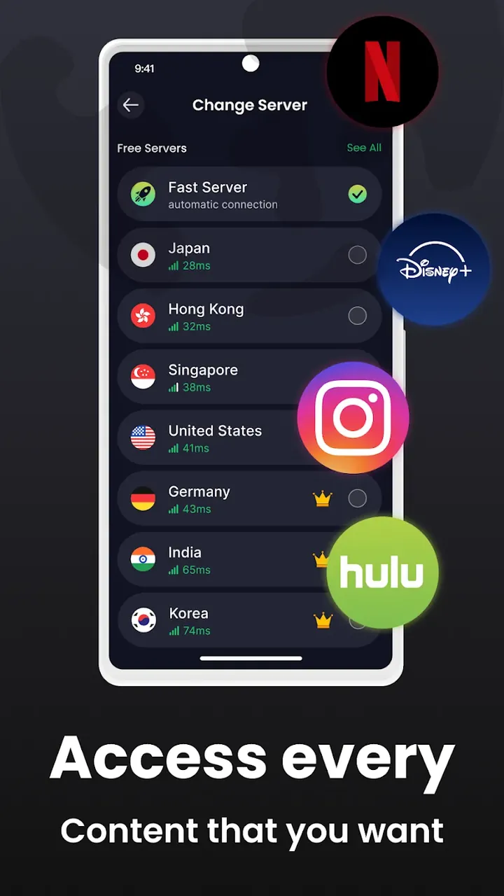 Bear VPN - Fast VPN Proxy Capture d'écran 3