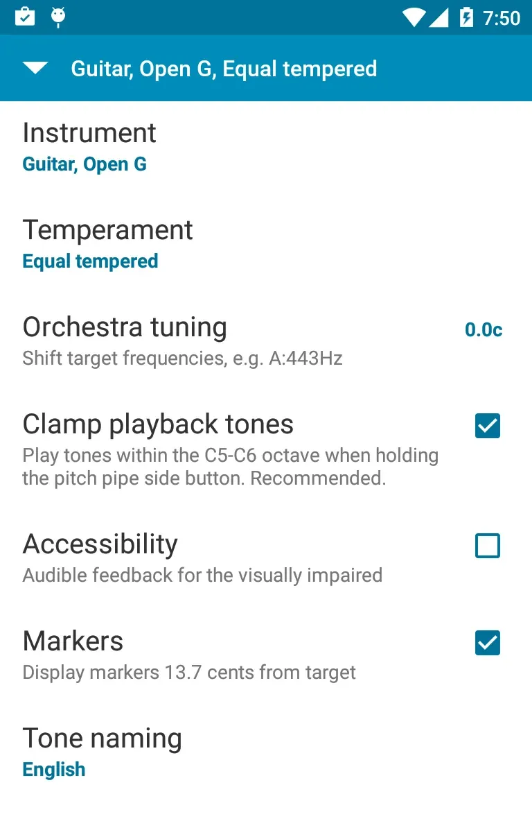 Tuner - gStrings capture d'écran 5