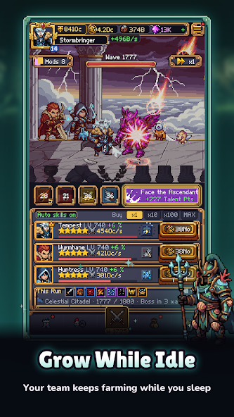 Idle Ascent: AFK Hero RPG gameplay screenshot 2