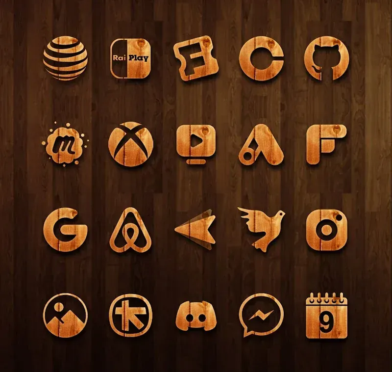 WoodRustic Icon Pack capture d'écran 4