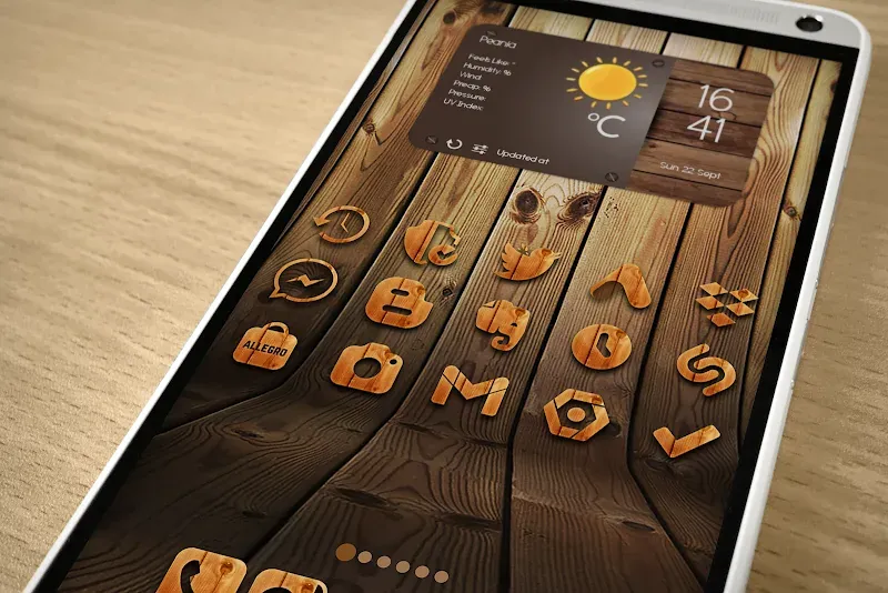 WoodRustic Icon Pack capture d'écran 2