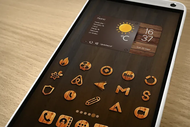 WoodRustic Icon Pack capture d'écran 3