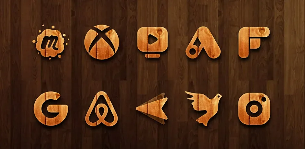 WoodRustic Icon Pack capture d'écran 1