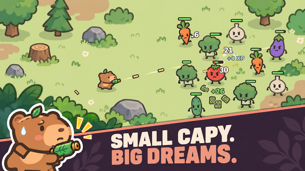 Capybara vs. Plants in-game preview 1