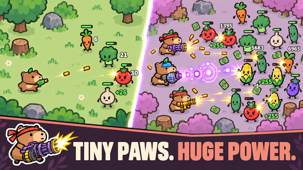 Capybara vs. Plants in-game preview 2