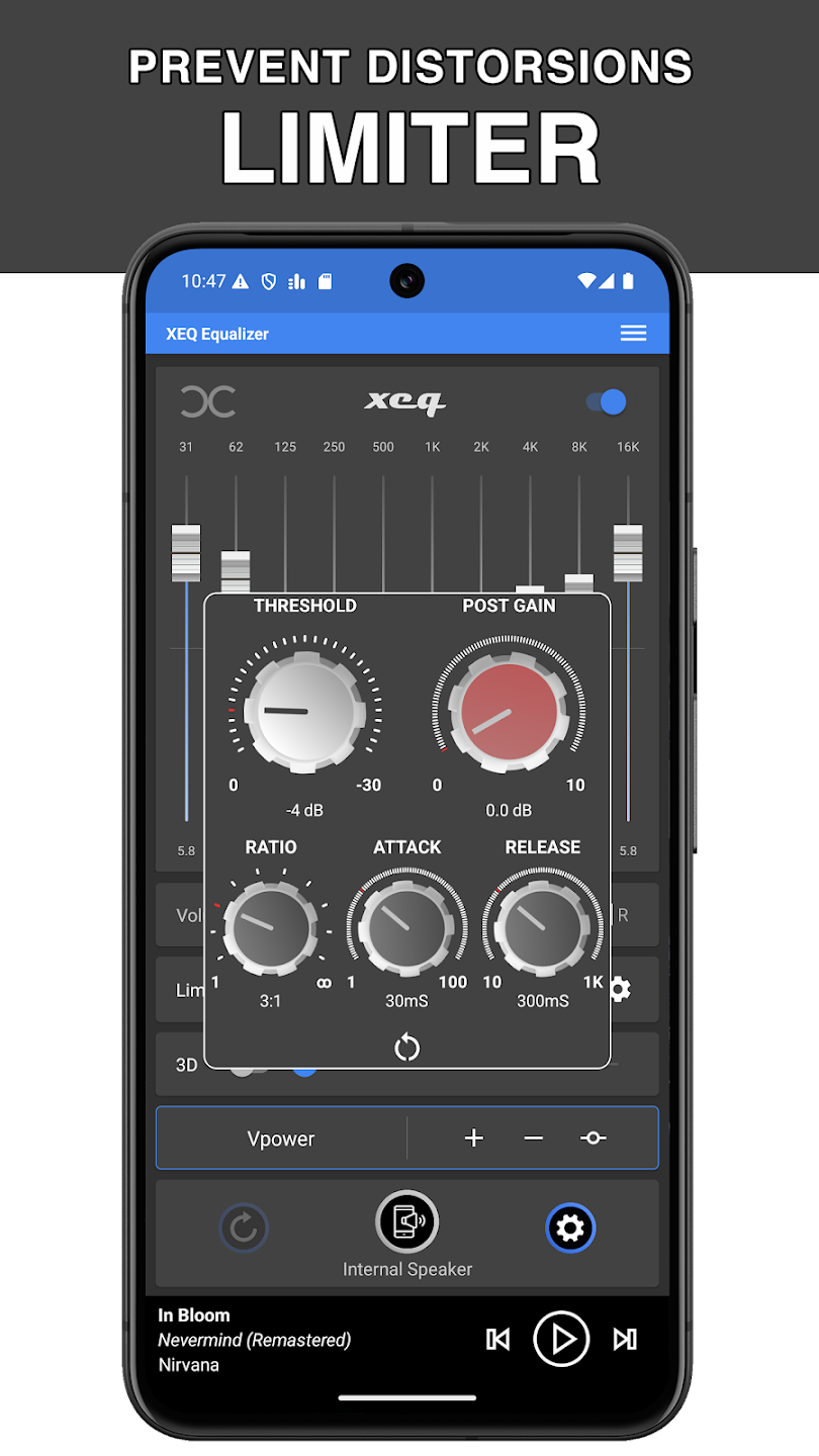 Equalizer & Bass Booster - XEQ capture d'écran 5