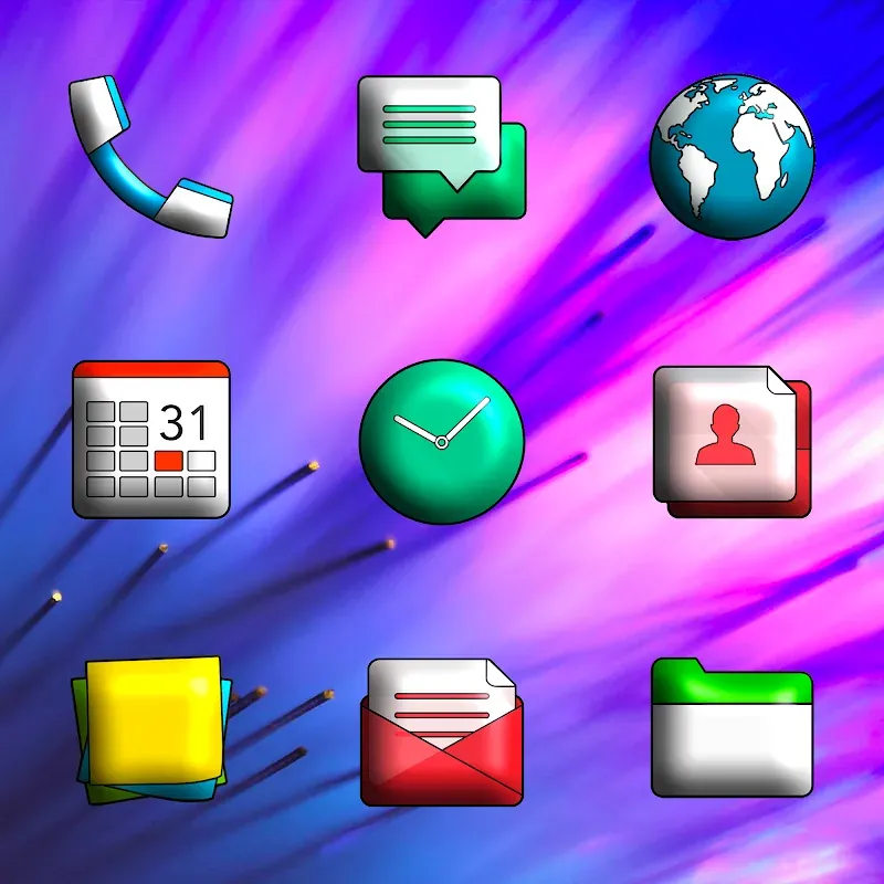 Capture d'écran 2 de Sense 3D - Icon Pack